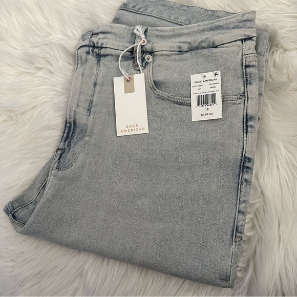 GOOD American Good Legs Crop Skinny Sculpting Jeans Frey Hem. - Picture 6 of 14